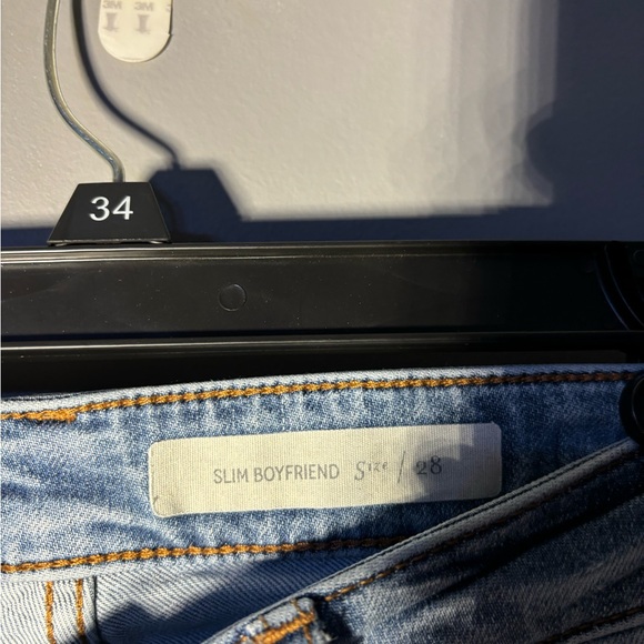 Pilcro and The Letterpress Slim Boyfriend Embroidered Jeans Size 28 - Picture 4 of 4
